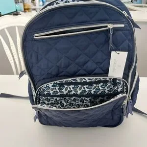 Vera Bradley Performance Twill Commuter Backpack Classic Navy NWT 579c66cc-236a-4a29-bd63-  main image 4